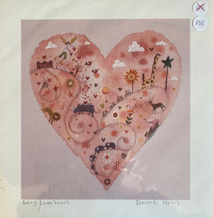 Studio Print Seconds | Desert Heart Deluxe | Lucy Loveheart