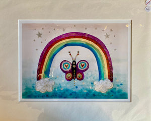 Studio Print Seconds | Rainbow Butterfly | Lucy Loveheart