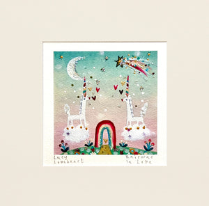 Mini Deluxe Print | Unicorns In Love | Lucy Loveheart