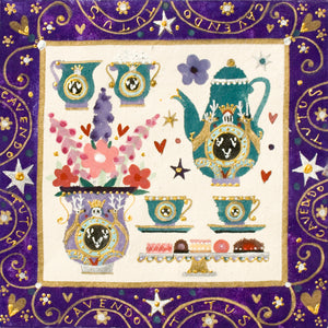 Greetings Card | Duchess Tea Set | Chatsworth House | Lucy Loveheart