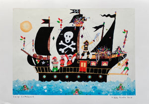 Studio Print Seconds | A REAL Pirate Ship Art Print | Lucy Loveheart