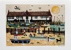 Studio Print Seconds | The Boatyard Art Print | Lucy Loveheart