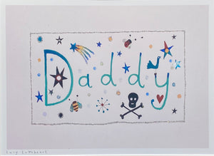 Art Print in a Tube | Daddy | Lucy Loveheart