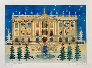 Studio Print Seconds | Happy Christmas Chatsworth Art Print | Lucy Loveheart