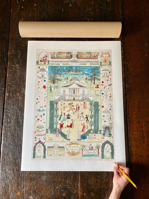 Earthly Paradise | Limited Edition Deluxe Print | Chiswick House & Gardens | Lucy Loveheart