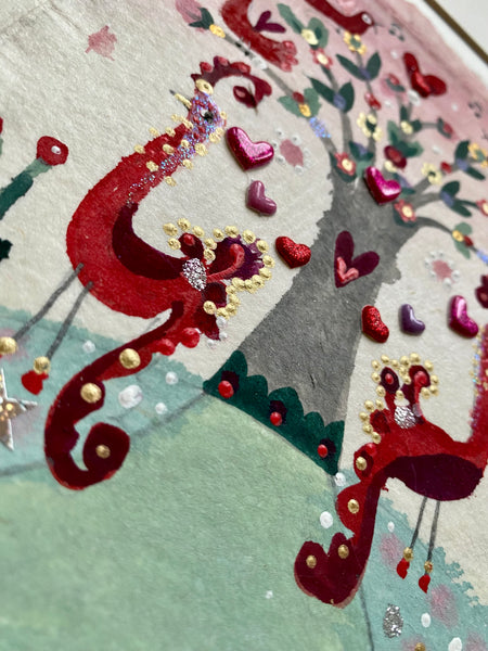 Original Painting | Love Birds | Lucy Loveheart