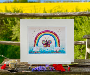 Deluxe Print | Rainbow Butterfly Deluxe | Lucy Loveheart