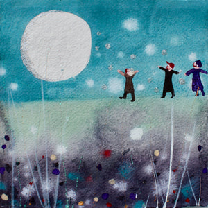 Original Painting | Once In A Blue Moon | Lucy Loveheart