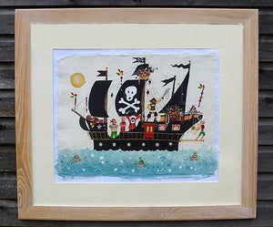 Painting | A Real Pirate Ship | Lucy Loveheart