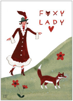 Greetings Cards | Country Folk - Foxy Lady | Lucy Loveheart
