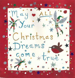 Christmas Card | Pack of 6 - May All Your Christmas Dreams Come True | Lucy Loveheart