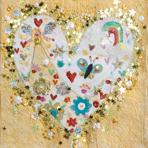 Deluxe Print in a Tube | Sparkly Golden Angel | Lucy Loveheart