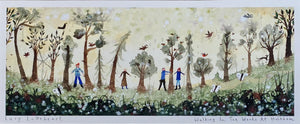 Art Prints in a Tube | Walking In The Woods At Holkham | Lucy Loveheart