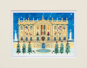 Art Prints | Christmas | Chatsworth House | Lucy Loveheart