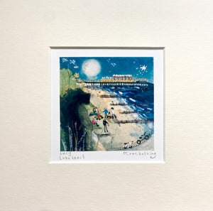 Mini Prints | Moon bathing | Lucy Loveheart