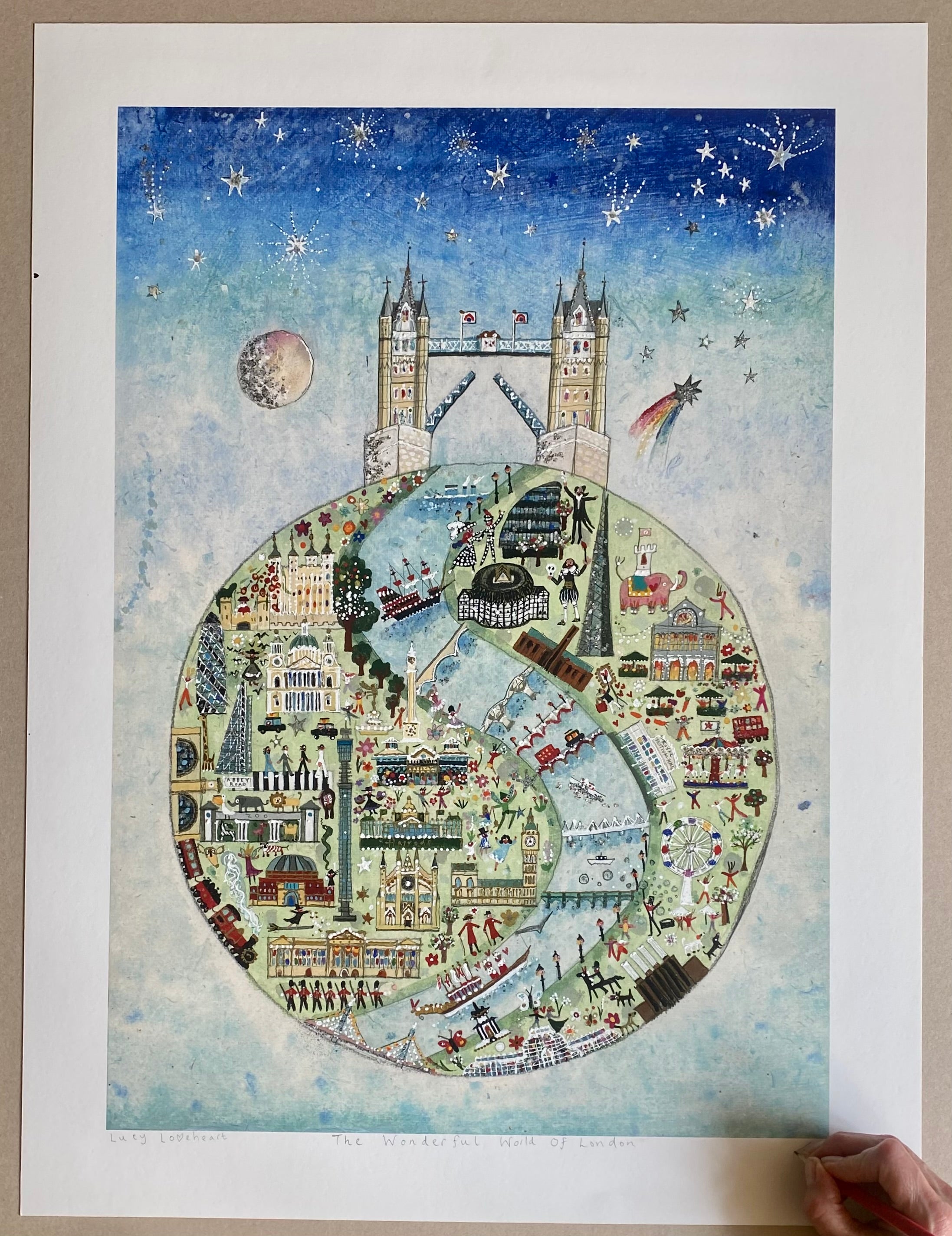 Lucy Loveheart / SnowdropPalace 絵画 Large Deluxe - A2 & A1 – Lucy Loveheart
