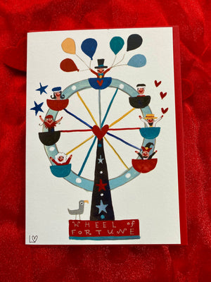 Greetings Cards | Kiss Me Quick - Wheel of Fortune | Lucy Loveheart