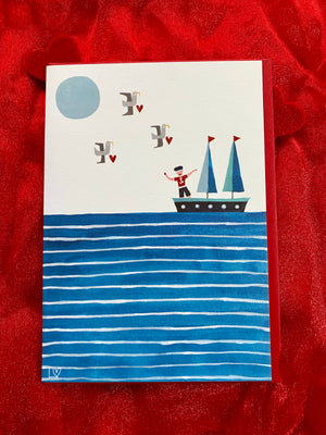 Greetings Cards | Kiss Me Quick - Dream Boat | Lucy Loveheart