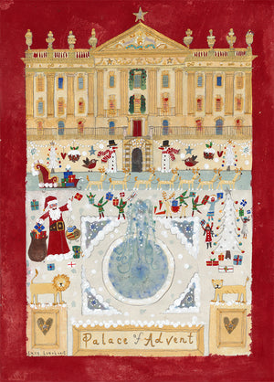 Christmas Card | Pack of 5 - Palace Of Advent | Chatsworth House | Lucy Loveheart