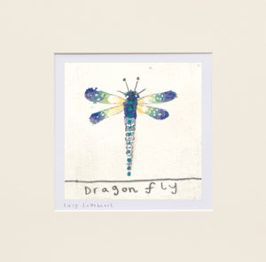 Mini Prints | Dragonfly | Essex Wildlife Trust | Lucy Loveheart