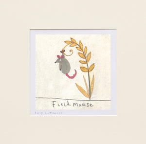 Mini Prints | Field Mouse | Essex Wildlife Trust | Lucy Loveheart