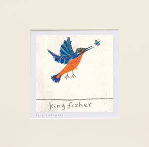 Mini Prints | Kingfisher | Essex Wildlife Trust | Lucy Loveheart