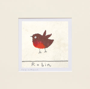 Mini Prints | Robin | Essex Wildlife Trust | Lucy Loveheart