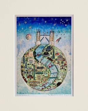 Deluxe Print | The Wonderful World Of London | Lucy Loveheart