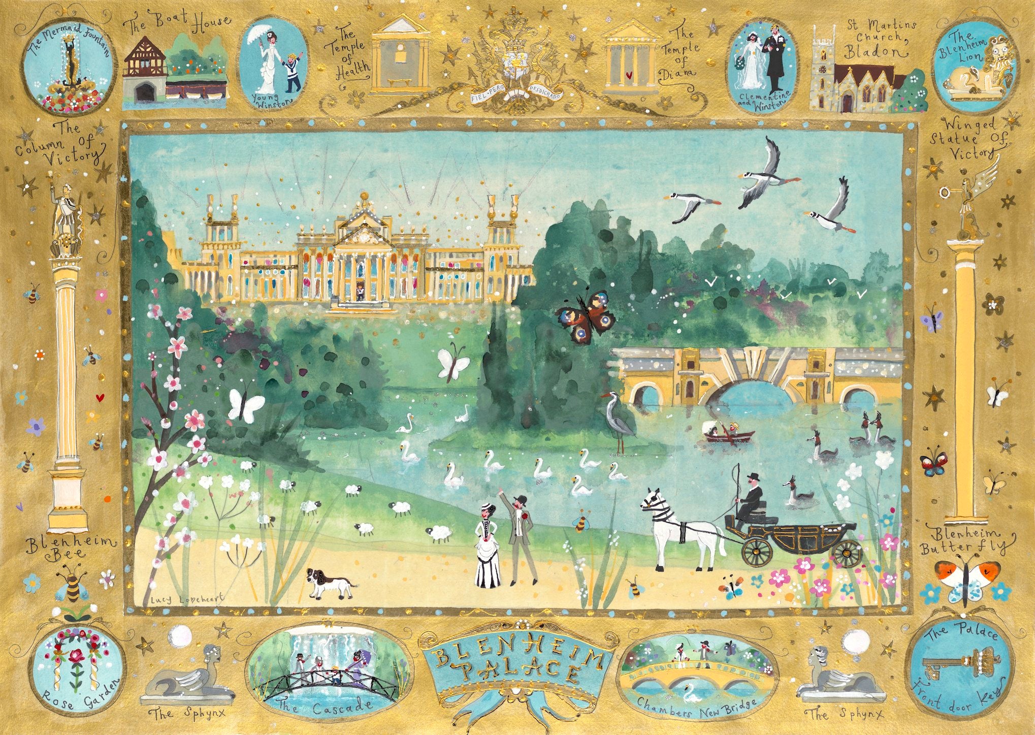 Lucy Loveheart / SnowdropPalace 絵画 Blenheim_Palace_-