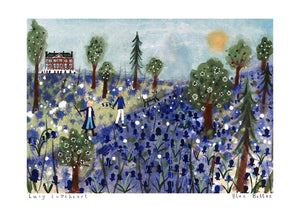 Art Print in a Tube | Blue Belles | Lucy Loveheart