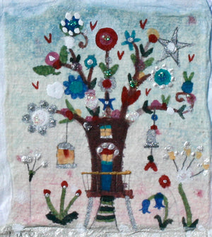 Original Painting | Fairy Tree House | Lucy Loveheart