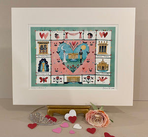 Art Print | Follies of Love | Chatsworth House | Lucy Loveheart