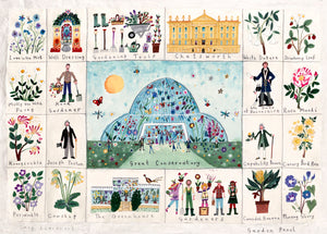 Art Print in a Tube | RHS Garden Panel | Chatsworth House | Lucy Loveheart
