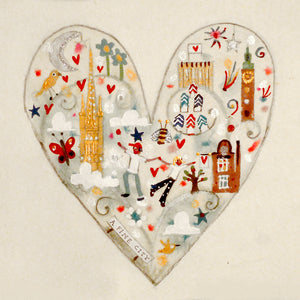 Heart of the city | Limited Edition Deluxe Print in a Tube | Norwich | Lucy Loveheart