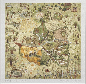 Deluxe Print in a Tube | Millennium Map | Lucy Loveheart