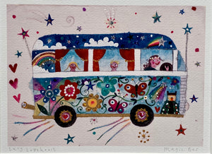 Deluxe Print in a Tube | Magic Bus | Lucy Loveheart