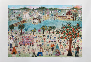Studio Print Seconds | Hippies In Florence Art Print | Lucy Loveheart