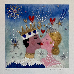 Deluxe Print in a Tube | Fireworks | Lucy Loveheart