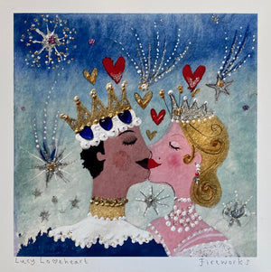 Art Print in a Tube | Fireworks | Lucy Loveheart