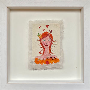 Original Painting | Flame Haired Lover 1 | Lucy Loveheart