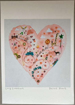 Studio Print Seconds | Desert Heart | Lucy Loveheart