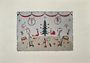 Studio Print Seconds | Christmas Circus Art Print | Lucy Loveheart