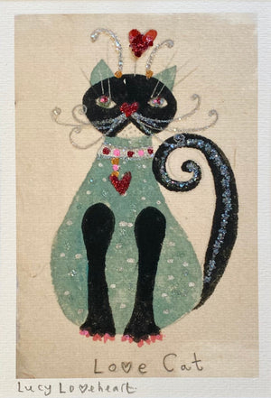 Deluxe Print in a Tube | Love Cat | Lucy Loveheart