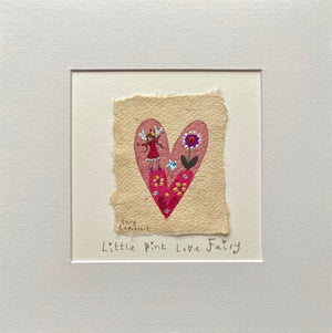 Original Painting | Little Pink Love Fairy | Lucy Loveheart