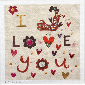 Deluxe Print in a Tube | I Love You | Lucy Loveheart