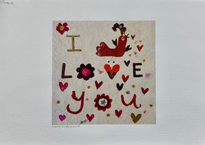 Studio Print Seconds | I Love You | Lucy Loveheart