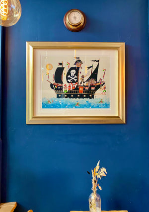 Deluxe Print | A REAL Pirate Ship Deluxe Large | Lucy Loveheart