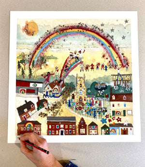 Deluxe Print | Reepham Rainbow Large | Lucy Loveheart