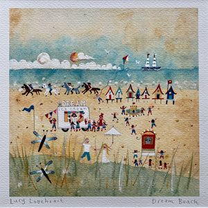 Deluxe Print in a Tube | Dream Beach | Lucy Loveheart