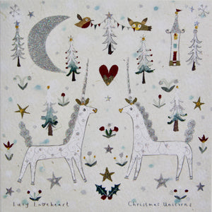 Christmas Card | Pack of 6 - Christmas Unicorns | Lucy Loveheart